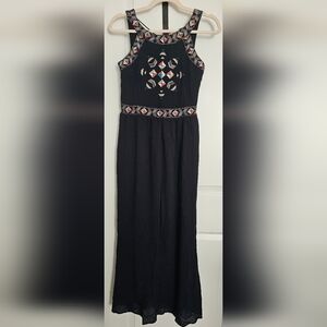 CUPCAKES & CASHMERE Embroidered Maxi Dress‎ Size Small